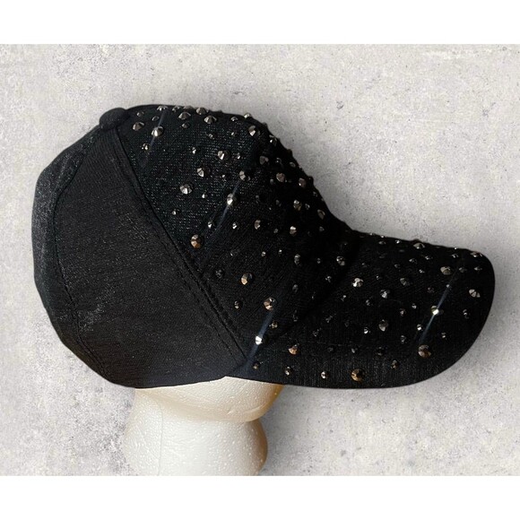 Crystal Rhinesone SnapBack Trucker Hat Women’s One Size - Picture 2 of 5